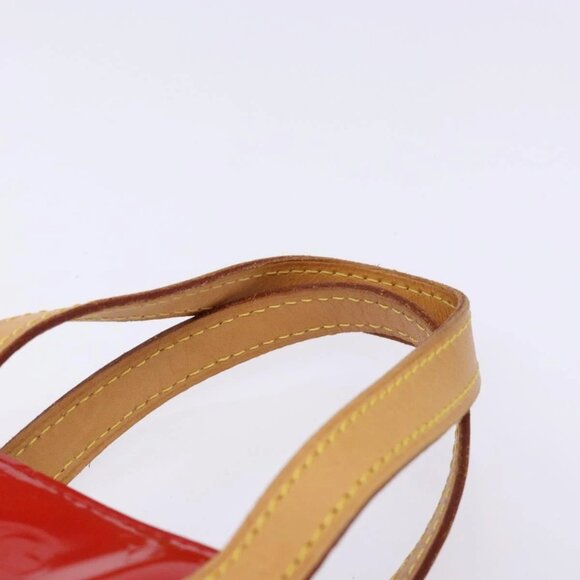 LOUIS VUITTON Monogram Vernis Reade PM Hand Bag Red Rouge M91088 LV Auth 132250 - Picture 9 of 16